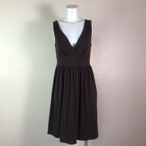 TOMMY BAHAMA BROWN SLEEVELESS SURPLICE‎ DRESS